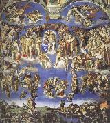 Michelangelo Buonarroti The Last  judgment oil on canvas
